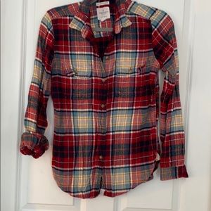 AE plaid Flannel button down size small